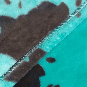 Fleece Throw Blanket for Bed, Teal Blue Soft Fuzzy Blankets for Adults Kids, Turquoise Graduation Decorations for Bedroom Living Room Home, Birthday Gifts for Her Him Girls Boys 50x60 Inches