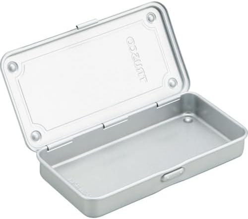 TRUSCO T-19SV Trunk Tool Box, 80.9 x 4.9 x 1.3 inches (203 x 109 x 35 mm), Silver