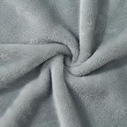 CREVENT 2Pcs 30''X40'' Cute Cozy Fluffy Warm Baby Blankets for Infants Toddlers' Bedding Crib Cot Stroller - Grey Cloud + Grey Lion