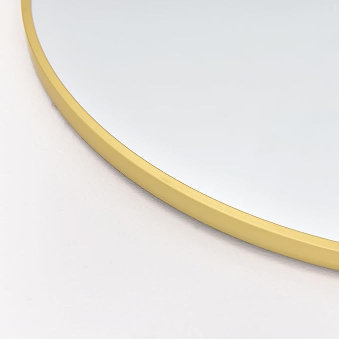 Arched Floor Mirror, 41" x 81", Freestanding, Gold Arch Full Body Mirror for Bedroom
