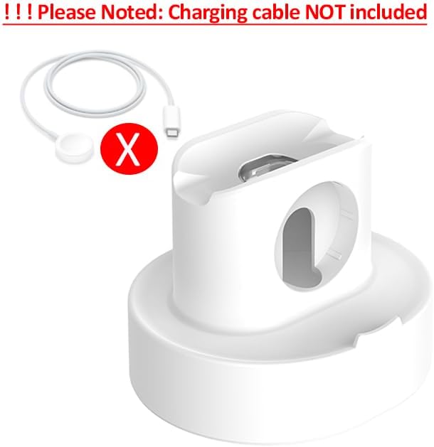 SOKUSIN Stand for Apple Watch Charger - iWatch AirPod 2 in 1 Charging Stand Holder Dock Compatible with Apple Watch Series 10 9 8 SE2 7 6 SE 5 4 3 2 and AirPods 1/2/3/Pro (White)