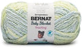 Bernat Baby Blanket Frosting Meadow Yarn - 1 Pack of 10.5oz/300g - Polyester - #6 Super Bulky - 220 Yards - Knitting & Crochet