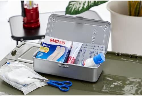 TRUSCO T-190SV Trunk Tool Box, 7.9 x 4.2 x 2.2 inches (203 x 109 x 56.0 mm) , Silver
