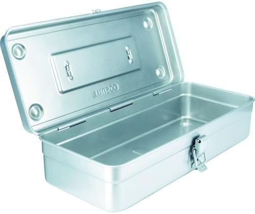 TRUSCO T-350SV Trunk Tool Box, 14.8 x 64.2 x 4.0 inches (373 x 163 x 102 mm), Silver