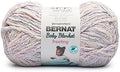 Bernat Baby Blanket Frosting Lilac Lounge Yarn - 1 Pack of 10.5oz/300g - Polyester - #6 Super Bulky - 220 Yards - Knitting & Crochet