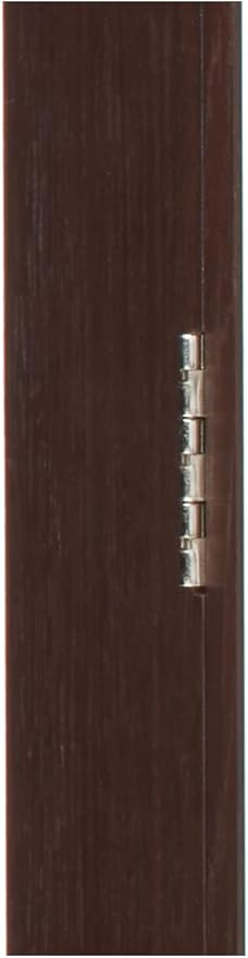 SONGMICS Jewelry Cabinet Armoire, Lockable Wall-Mounted Organizer Unit with 2 Plastic Cosmetic Storage Trays, Full-Length Frameless Mirror, Brown UJJC001K01