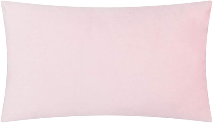 KINGROSE 3D Flower Throw Pillow Case Decorative Pillow Case Handmade Cushion Cover for Sofa Couch Bedroom Home Decor 12 X 20 Inches Velvet Pink