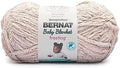 Bernat Baby Blanket Frosting Cozy Rosie Yarn - 1 Pack of 10.5oz/300g - Polyester - #6 Super Bulky - 220 Yards - Knitting, Crocheting, Crafts & Amigurumi, Chunky Chenille Yarn