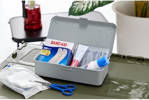 TRUSCO T-190LG Trunk Tool Box, 80.9 x 4.2 x 2.0 inches (203 x 109 x 56 cm), Light Gray