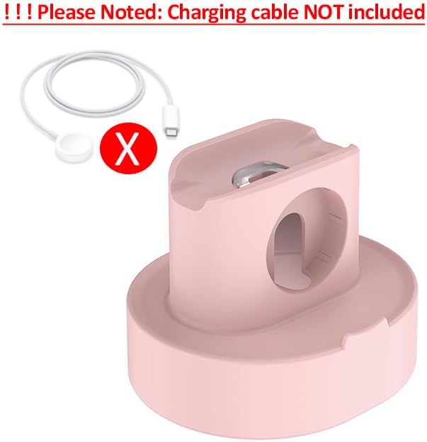 SOKUSIN Stand for Apple Watch Charger - iWatch AirPod 2 in 1 Charging Stand Holder Dock Compatible with All Apple Watch Series 10 9 8 Ultra2 Ultra SE2 7 6 SE 5 4 3 2 and AirPods 1/2/3/Pro (Pink)