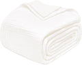 Joydeco 100% Cotton Muslin Throw Blanket for Couch Bed and Sofa, 4-Layer Lightweight and Breathable Soft Gauze Blanket for All Season, Luxury Throws Cotton Blanket Gift(White, 50"x70")