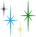 sxnzequnze 4 Pack Metal Star Wall Art 8 Pointed Starburst Wall Decor Set with 2 Large & 2 Small Pieces Mid Century Celestial Metal Wall Sculpture for Bedroom Living Room Office Gallery Wall