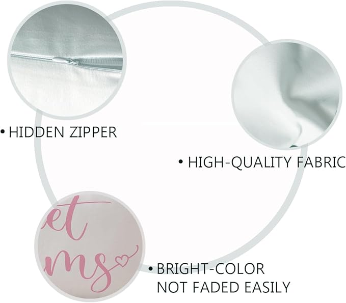 Bedding Decorative Lumbar Pillowcases Sweet Dreams Good Night Cushion Covers Sleep Themed Decorative Throw Pillow Covers 12''x20'',2Pack Super Soft for Bedroom Guest Room Housewarming Gifts (Pink)