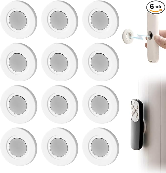 KAMOJI Magnetic Remote Control Holder, 2025 New Silicone Remote Control Organizer Wall Mount Hole Free, Upgrade Strong Adhesive TV Remote Charger Holder Multipack Bedside Remote Control Holder (12)