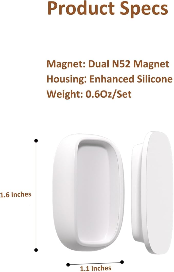 5 Pack Upgraded Magnetic Remote Control Holder Wall Mount - Enhanced N52 Magnets & Stronger Adhesive, No-Drill Remote Organizer for TV/Fan/AC Remotes