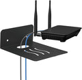 Steel Floating Shelves for Wall,Small Wall Shelf,Suitable for Bedroom, Living Room, Bathroom, Kitchen, Office (Black, 4.72x6.1 in)
