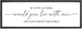 MODE HOME Farmhouse Bedroom Wall Art Above Bed with Title If I Just Lay Here Would You Lie With Me, Large Framed Wall Sign for Master Bedroom Wall Decor, Rustic Wall Art for Home Decor 42 x 15 Inch