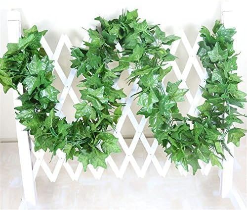 40 Ft Realistic Artificial Ivy Garland - UV Resistant Fake Hanging Vines for Indoor/Outdoor Wedding, Wall, Party, Garden Decor - Pack of 5