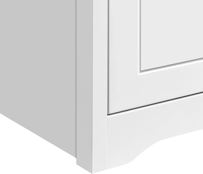 Yaheetech Nightstand with 2 Drawer and 1 Open Shelf, 29" Tall Bedside Table Wooden Flie Cabinet Telephone Table Bed Side Table with Storage for Bedroom White