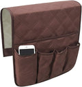 Couch Sofa Armrest Organiser Arm Chair Caddy Bedside Storage Pocket with 6 Pockets TV Remote Holder Bed Storage Pocket Bag for Cellphone Tablet Notepad Book Magazines DVD Glasses