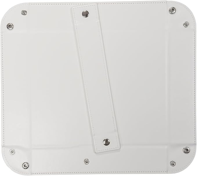 UnionBasic Medium Valet Tray, Jewelry Tray for Rings Watches Earrings, Entryway Catchall Caddy for Coins Keys Change, Nightstand Bedside Valet Holder, Trays for Electronic Gadgets, White Plus