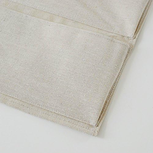 Co-link Linen/Cotton Fabric Wall Door Cloth Hanging Storage Pockets Books Organizational Back to School Office Bedroom kitchen rectangle Home Organizer Gift (4 Pockets)