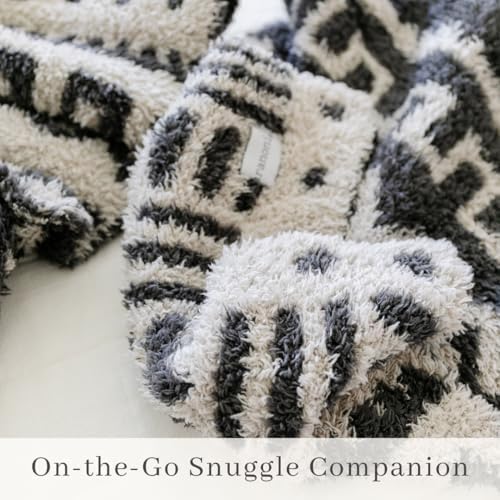 SARANONI Luxury Baby Blanket | Ultra Soft Double Layer Plush Security Blanket for Babies | Mudcloth - 20” x 15”