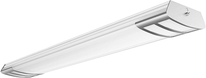 ANTLUX 4ft led Light Fixture 50W 5600lm LED Linear Flush Mount Light, 4000K, 4 Foot led Kitchen Ceiling Light fixtures for Living Room, Laundry, Replace for Fluorescent Version