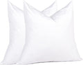 puredown® 16x16 Feathers Down Pillow Inserts, Set of 2 Square Decorative Throw Pillow Inserts for Couch, Bed Decor