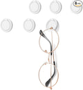 6Pcs Sunglass Organizer Wall Mount Adhesive Sunglass Holder for Wall Hanging Sunglass Wall Organizer White Glasses Wall Holder Eye Glasses Storage Organizer