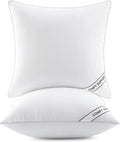 MIULEE 16x16 Inch Pillows Inserts, Pack of 2 Down Alternative Virgin Filling Comfy Support Throw Pillows for Sofa Couch Bed