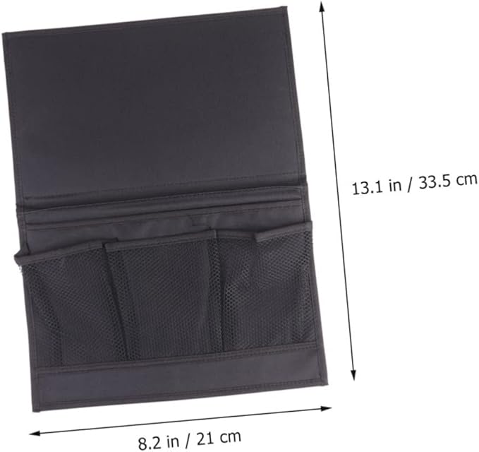 PRETYZOOM Practical Hanging Pouch Organizer Handrail Storage Bag Bedside Storage Pouch for Phone Earphones Chargers Books Water Bottle