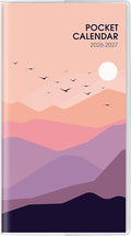 Pocket Calendar 2026-2027, Monthly Planner 2026-2027 - 3.7" x 6.7" - Runs from January 2026 Until December 2027, 2026 Pocket Calendar with PVC Cover for Organizing & Planning