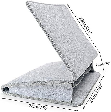 Fengtaike Useful Multi Grey Bed Storage Pockets Felt Bedside Hanging Storage Phone Remote Control Organizer Holder with 2 Inner Pockets for Bed Table Sofa