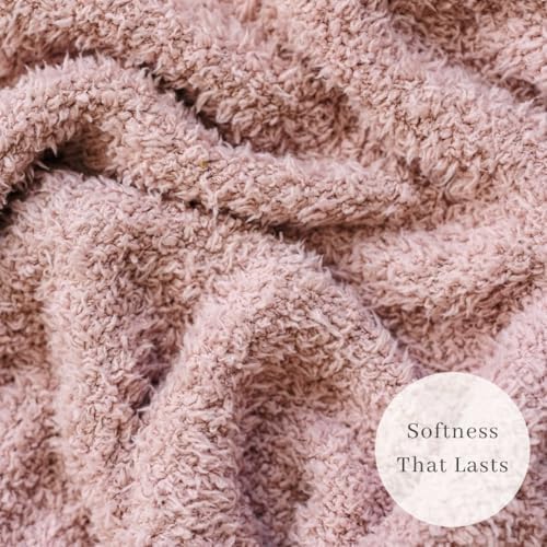 SARANONI Bamboni Baby Blanket | Luxury Plush Super Soft Blanket | Breathable Comfort Infant Baby Blankets for Boys & Girls | Pink, Mini - 15” x 20”
