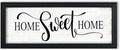 Home Sweet Home Sign Wall Decor: Rustic Art for Bedroom Wall Decor Above Bed Modern Farmhouse Country Wall Signs Master Bedroom Signs Framed Family Plaques Home Decorative 6" x 14.5"