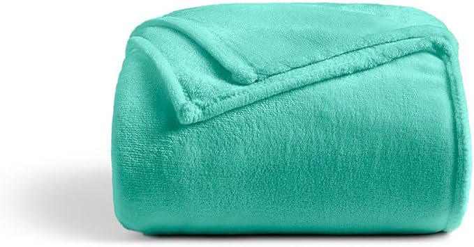 Cosy House Collection Everyday 1500 Series Fleece Blanket - Master Bedroom Essentials - All Season, Stays Fresh & Clean - Soft, Breathable & Skin-Friendly (King/Cal King, Turquoise)