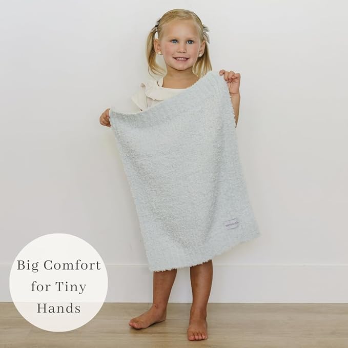 SARANONI Bamboni Baby Blanket | Luxury Plush Super Soft Blanket | Breathable Comfort Infant Baby Blankets for Boys & Girls | Sky Blue, Mini - 15” x 20”