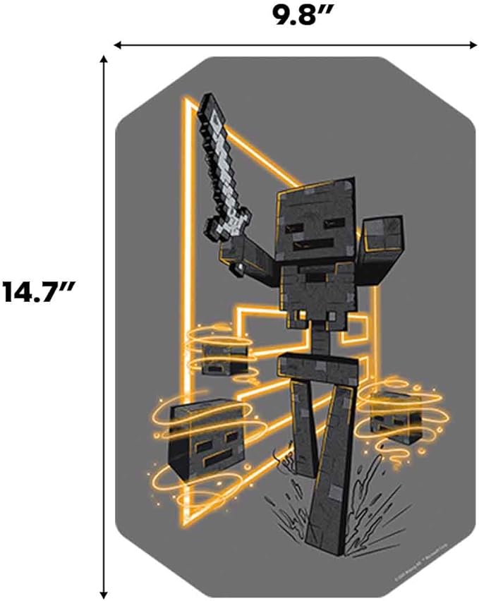 Open Road Brands Minecraft Enderman With Sword Metal Wall Decor - Fun Enderman Sign for Bedroom or Game Room