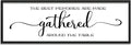 The Best Memories Are Made Gathered Around The Table Wall Decor: Farmhouse Kitchen Wall Art Framed Large Rustic Kitchen Sign Modern Dining Room Wall Decor Hanging Wall Plaques 16"x48"