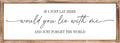 MODE HOME Farmhouse Bedroom Wall Art Above Bed with Title If I Just Lay Here Would You Lie With Me, Large Framed Wall Sign for Master Bedroom Wall Decor, Rustic Wall Art for Home Decor 42 x 15 Inch