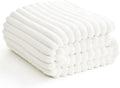 Soft Off White Twin Blanket for Bed - 300GSM Cozy Fleece Blanket for women, Small Lightweight Bed Blankets Graduation Birthday Gifts for Her Him, Home School Dorm Decor, Off White, 60x80 Inches
