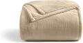 Cosy House Collection Everyday 1500 Series Fleece Blanket - Master Bedroom Essentials - All Season, Stays Fresh & Clean - Soft, Breathable & Skin-Friendly (King/Cal King, Tan)