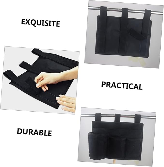 Happyyami Bedside Hanging Organizer Pouch Multipurpose Storage for Dormitory Home for Snacks Phone Chargers Beauty Items Easy to Install Door Back Storage Bag