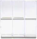 6 PCS Small Display Case for Mini Figures Clear Blind Box for Mini Collectibles-Figures, Stackable Miniature Display Box Dustproof Clear Storage Box Showcase for Pop Mart