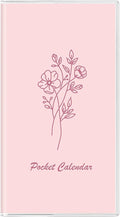 Pocket Calendar 2026-2027, Pocket Planner 2026-3.7" x 6.7" - Runs from January 2026 Until December 2027, Monthly Planner 2026-2027 with PVC Cover for Planning, Pink