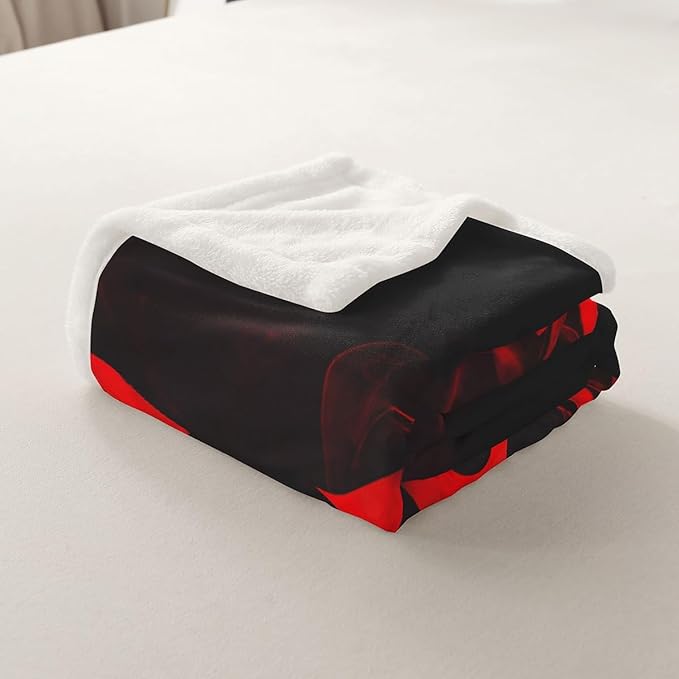Games Blanket Throw for Boys Gamer Gamepad Sherpa Blanket for Kids Youth Gamer Room Sofa Decor,Gaming Controller Fleece Blanket Novelty Retro Game Console Fuzzy Blanket, Twin 60"x80" Red Black