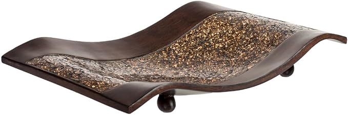 Creative Scents Schonwerk Brown Centerpiece Home Decor Crackled Mosaic Design, Table Decorations for Dining/Living Room/Coffee Table Decor - Best Wedding