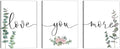 1 KINGO Love You More Wall Art: 12"x16"Love Quotes Bedroom Wall Decor Above Bed, Set of 3 Eucalyptus Wall Art Canvas Prints, Sage Green Botanical Decor for Modern Farmhouse Master Bedroom Living Room