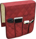 Couch Sofa Armrest Organiser Arm Chair Caddy Bedside Storage Pocket with 6 Pockets TV Remote Holder Bed Storage Pocket Bag for Cellphone Tablet Notepad Book Magazines DVD Glasses